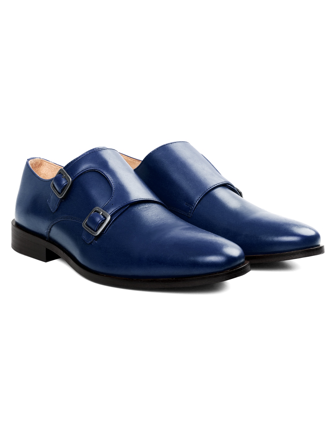 Mens blue monk strap shoes on sale