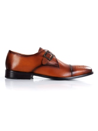 Lighttan Premium Single Strap Toecap Monk shoe image