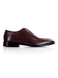 Burgundy Premium Wingtip Oxford main shoe image