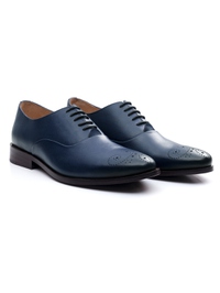 Dark Blue Premium Plain Oxford alternate shoe image