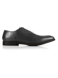Gray Wholecut Oxford Leather Shoes main shoe image