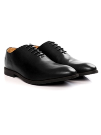 Black Wholecut Oxford Leather Shoes alternate image