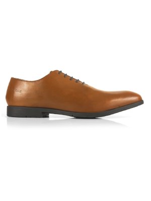 Tan Wholecut Oxford Leather Shoes main shoe image