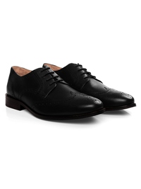 Black Premium Full Brogue Derby alternate shoe image