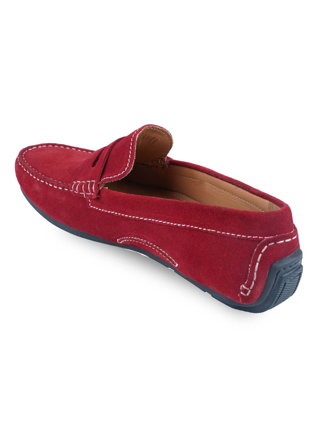 Red loafer store shoes