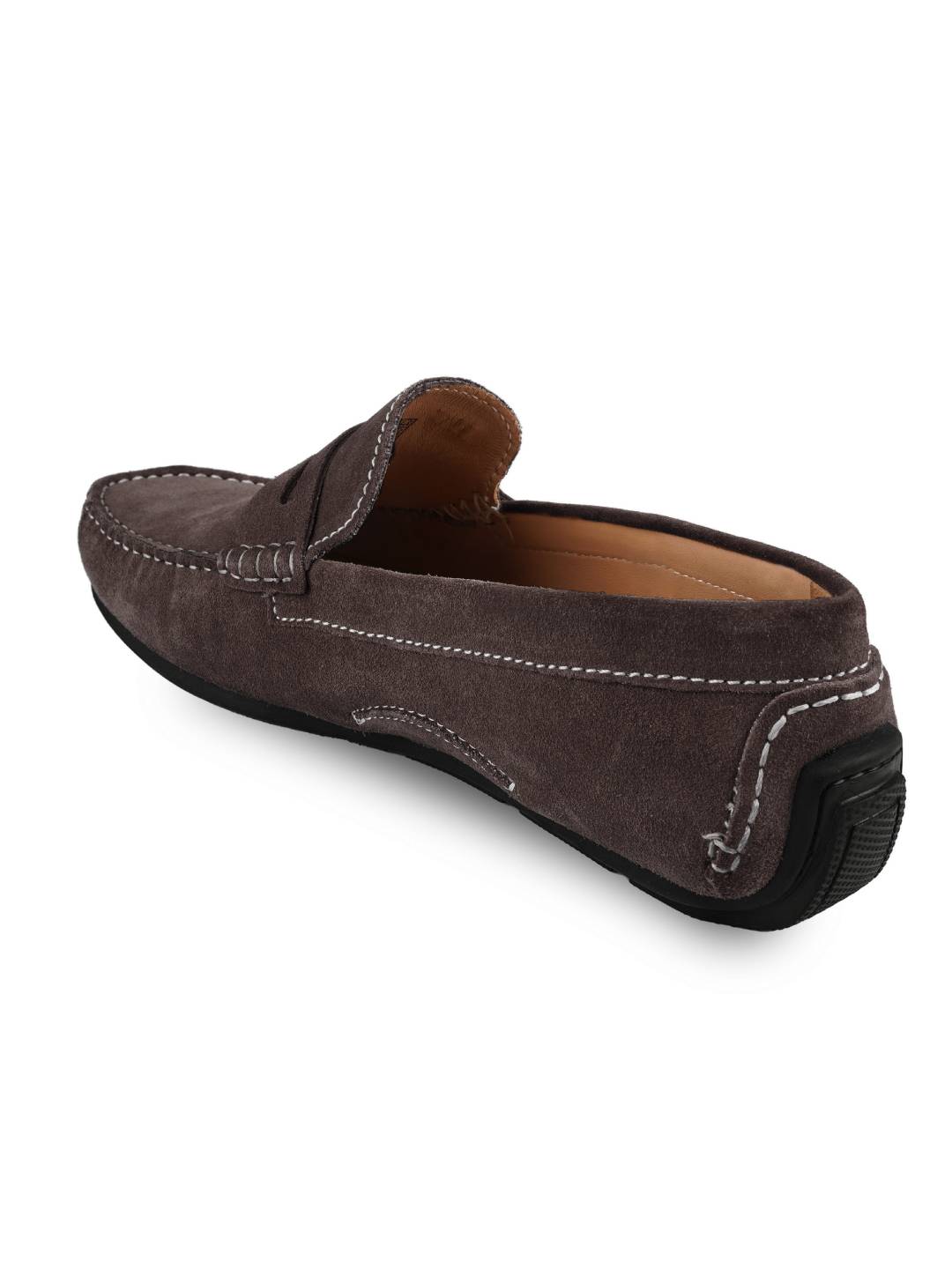 Brown Penny Loafer Moccasins Leather Shoes