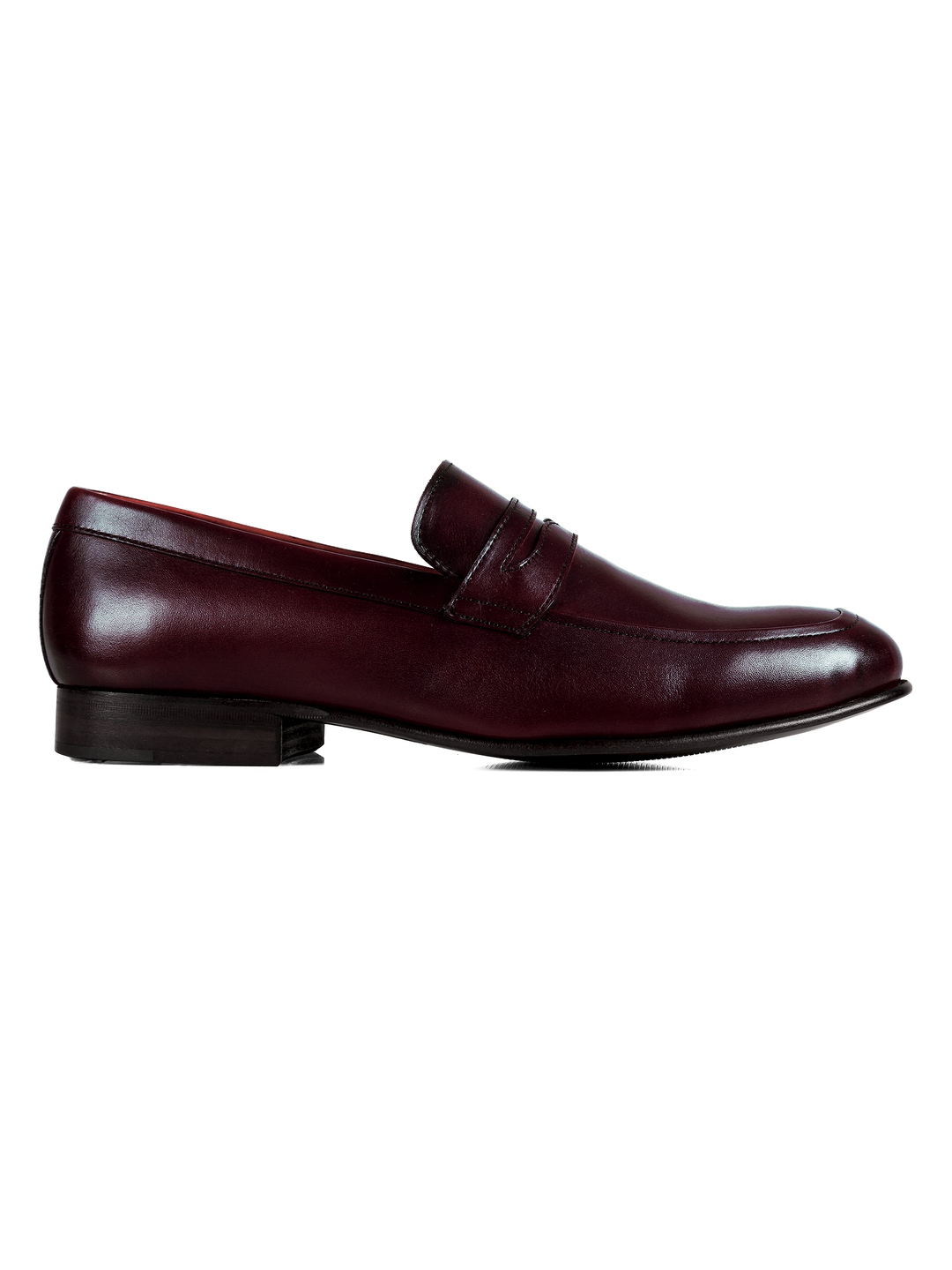 Burgundy Premium Apron Halfstrap Slipon leather shoes for men | Rapawalk