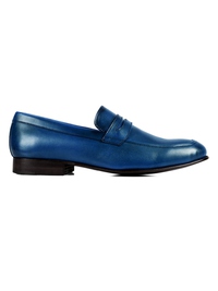 Dark Blue Premium Apron Halfstrap Slipon main shoe image