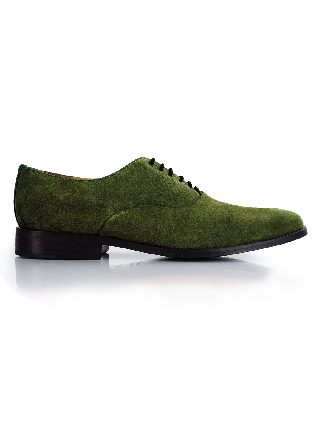 Dark Green Premium Plain Oxford leather shoes for men | Rapawalk