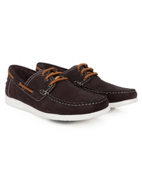 Brown Derby Boat Leather Shoes alternate shoe image
