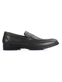 Gray Apron Half Strap Leather Shoes main shoe image