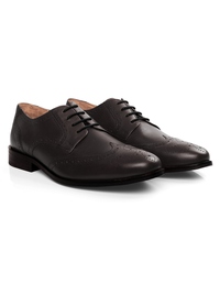 Brown Premium Full Brogue Derby alternate shoe image