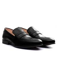 Black Premium Wingcap Slipon alternate shoe image
