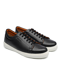 Black Plain Classic Sneaker alternate shoe image