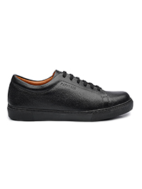 Black Plain Classic Sneaker main shoe image