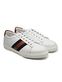 White Striped Classic Sneaker alternate shoe image