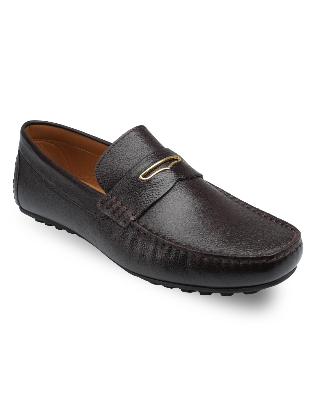 Brown Penny Premium Moccasins leather shoes for men | Rapawalk