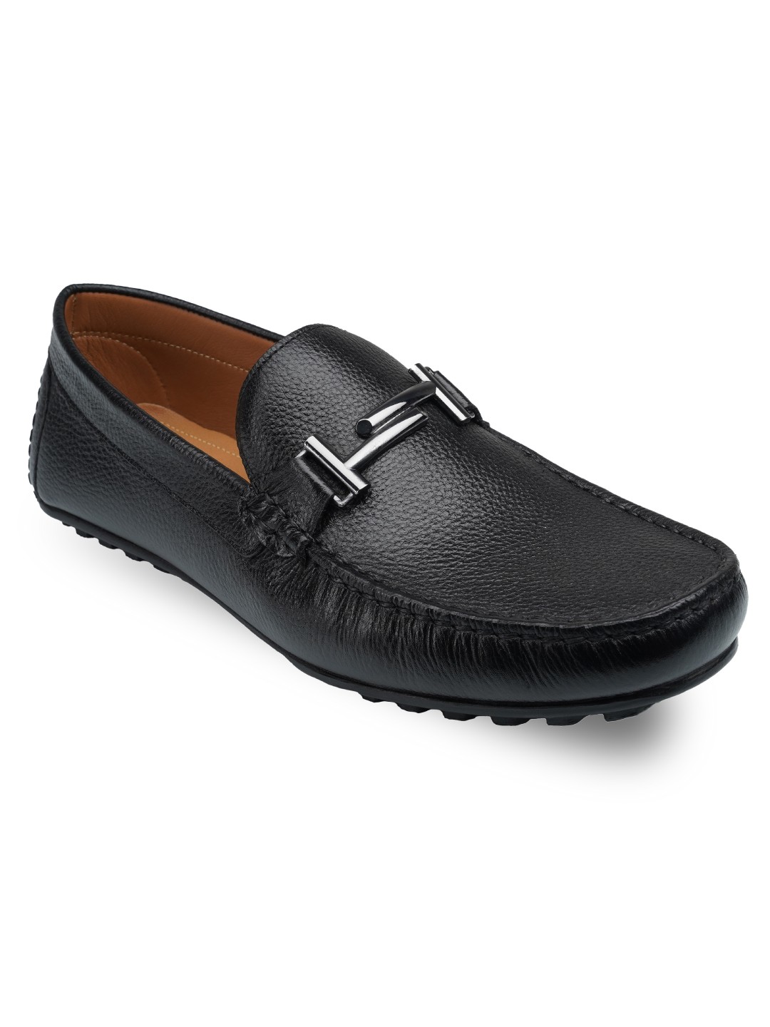 Black T Buckle Premium Moccasins