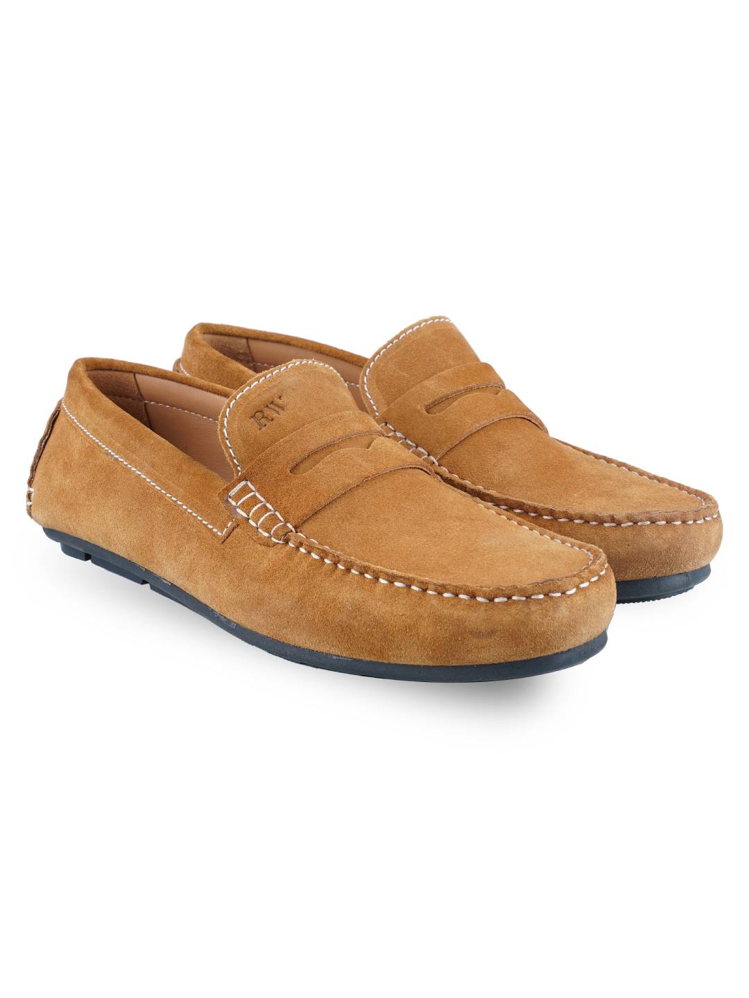 Camel Tan Penny Loafer Moccasins Leather Shoes for men Rapawalk
