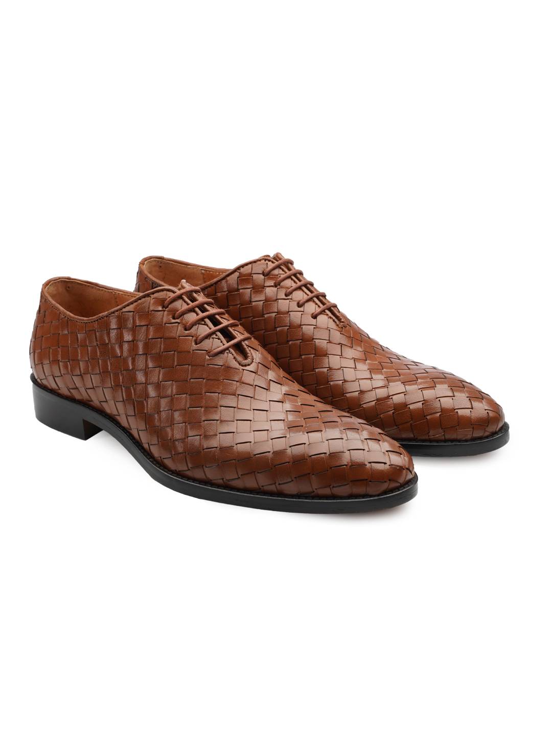 Tan discount woven shoes