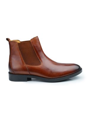 aftale sværd Komprimere Tan Premium Chelsea Boots leather shoes for men | Rapawalk