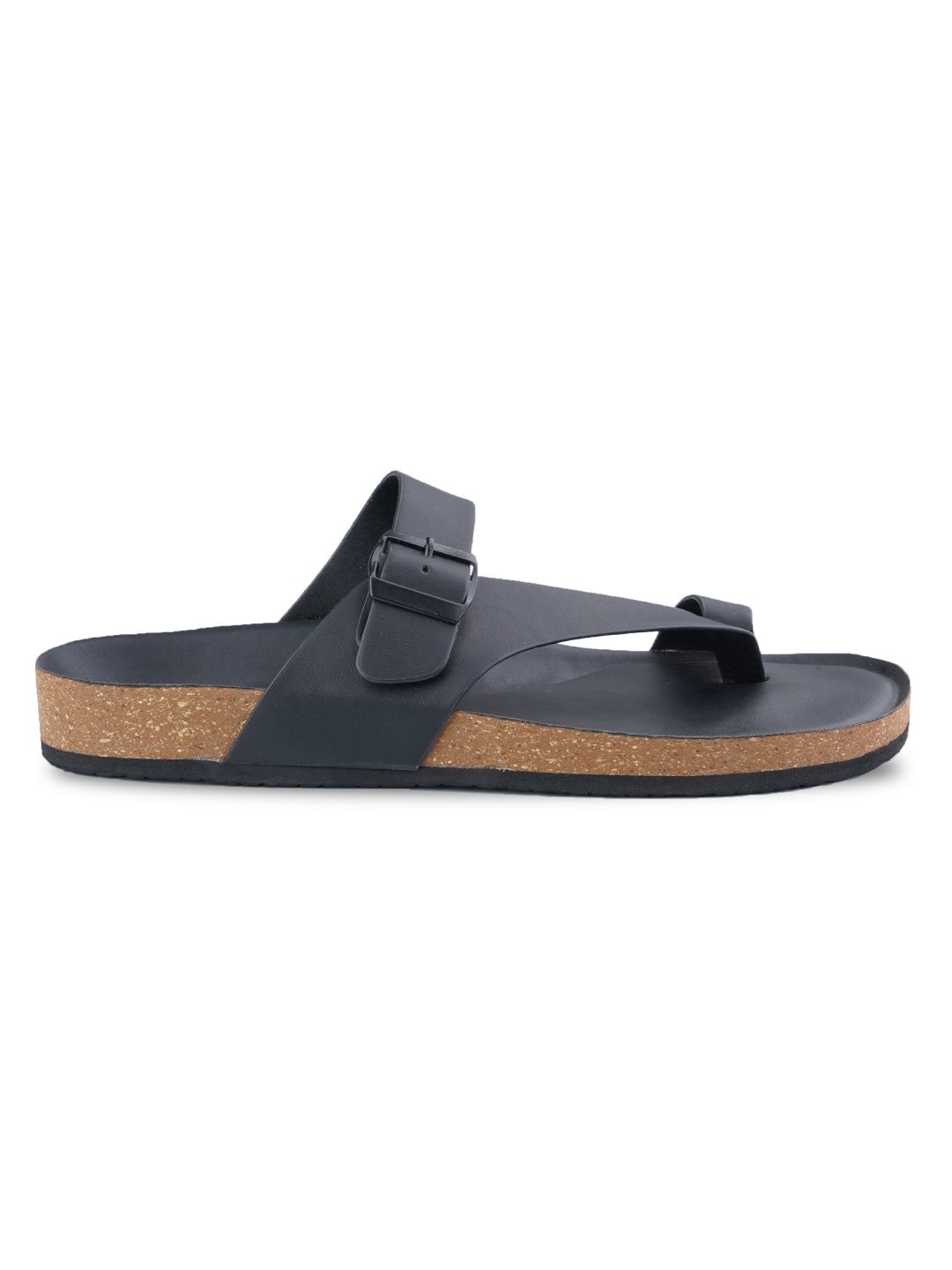 Black Cork Sole Sandal