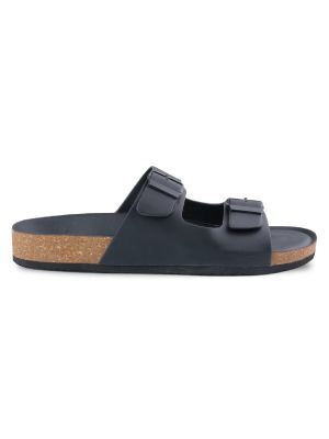 Black Cork Sole Sandal main shoe image