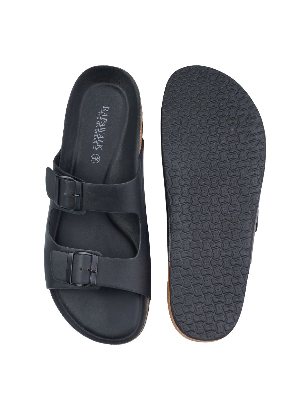 Black Cork Sole Sandal