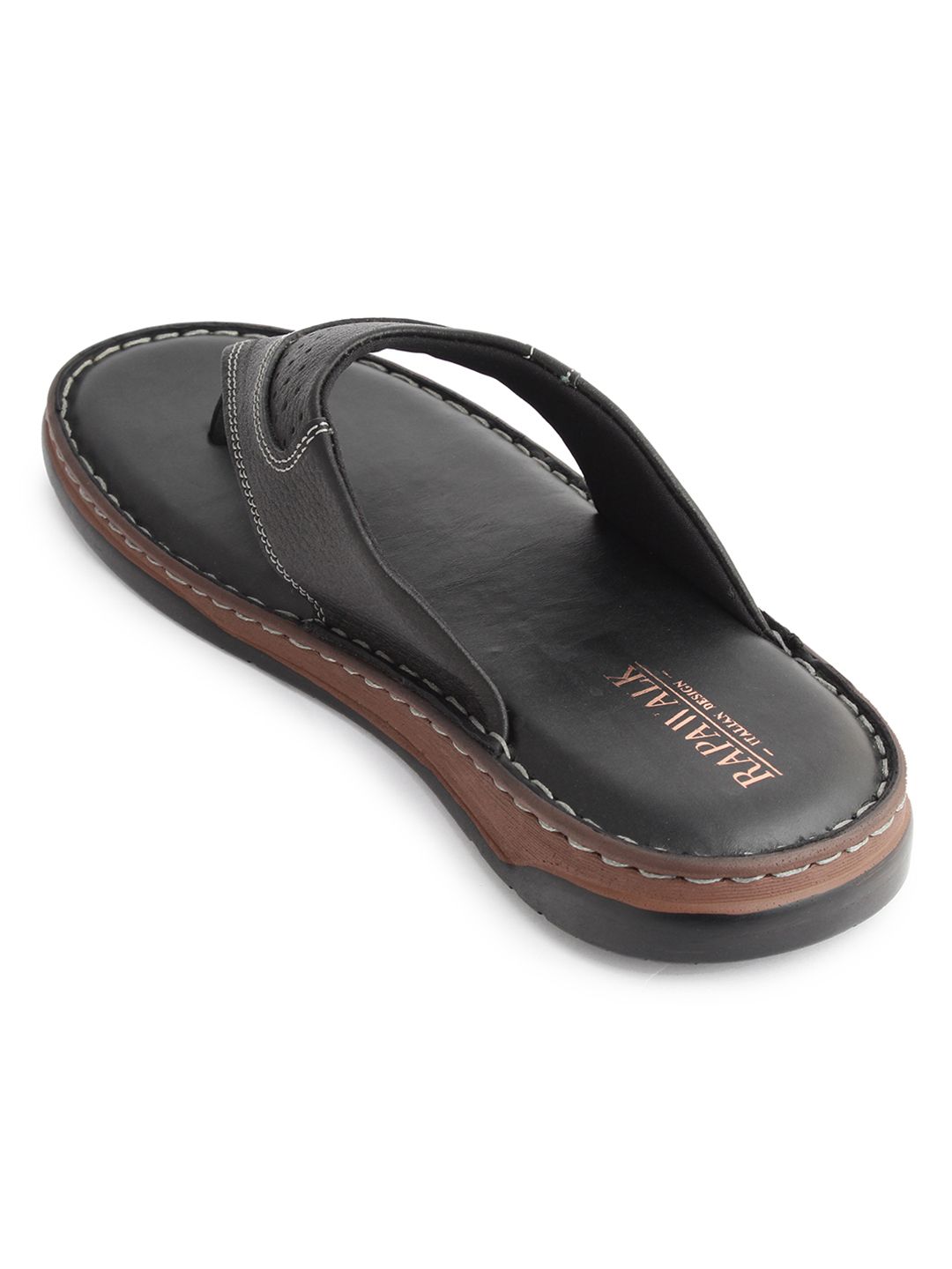 Black Comfort Sandal for men Rapawalk