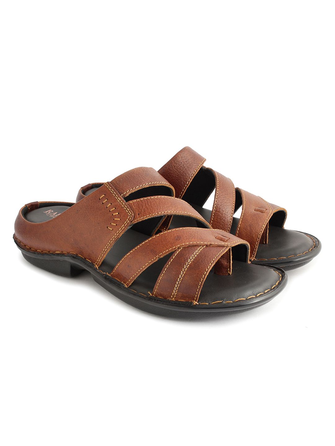 Franco Leone Men's Black Leather Sandals and Floaters - 7 UK/India (41 EU)  : Amazon.in: Fashion