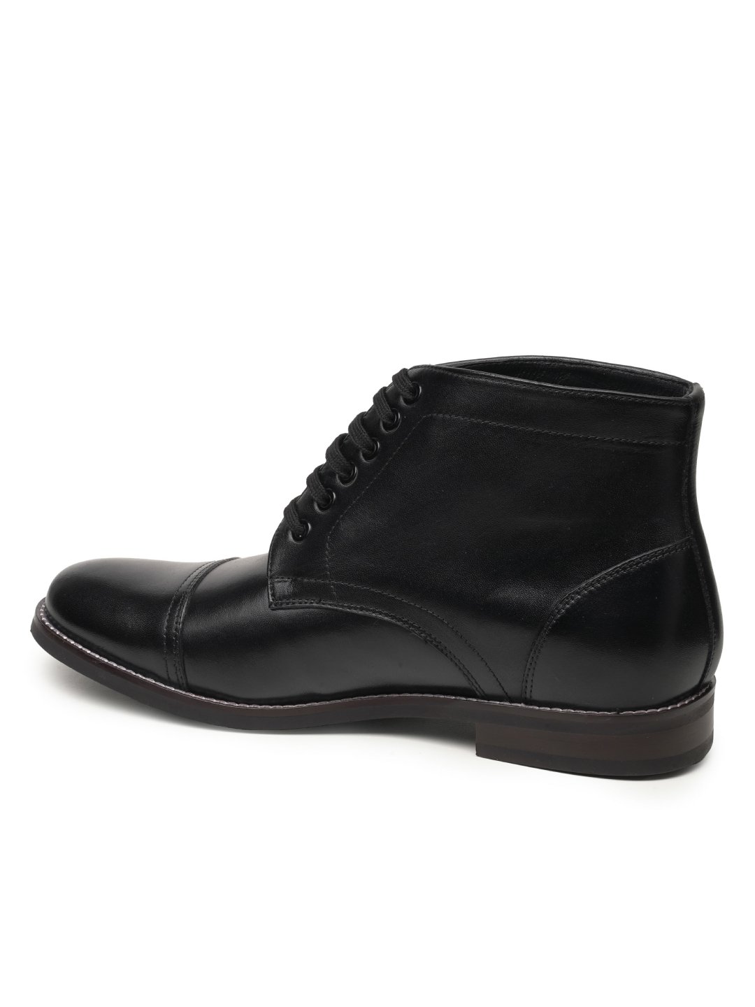 Mens cap toe boots black sales