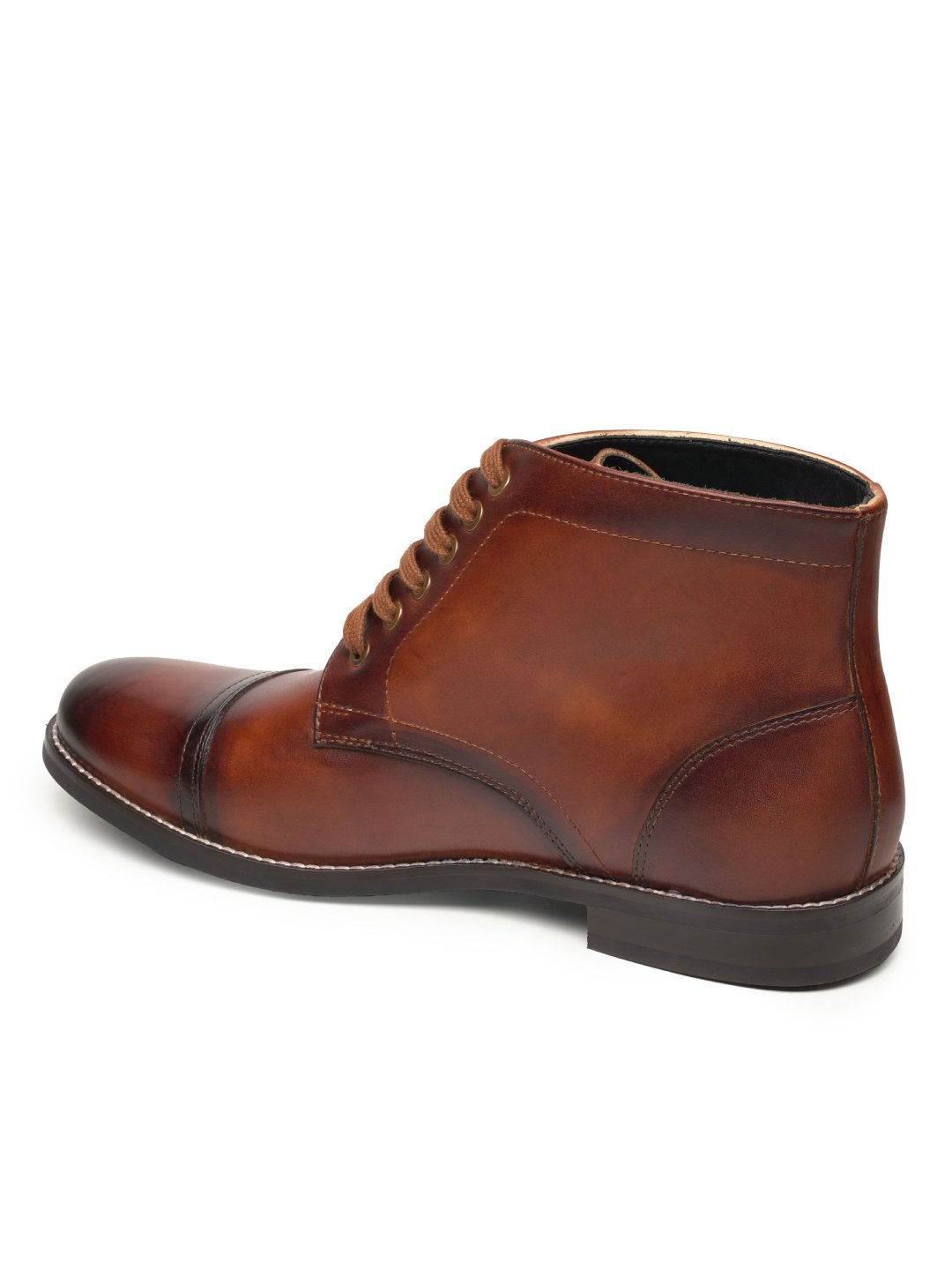 Vintage Tan Luxury Leather Boots leather shoes for men | Rapawalk