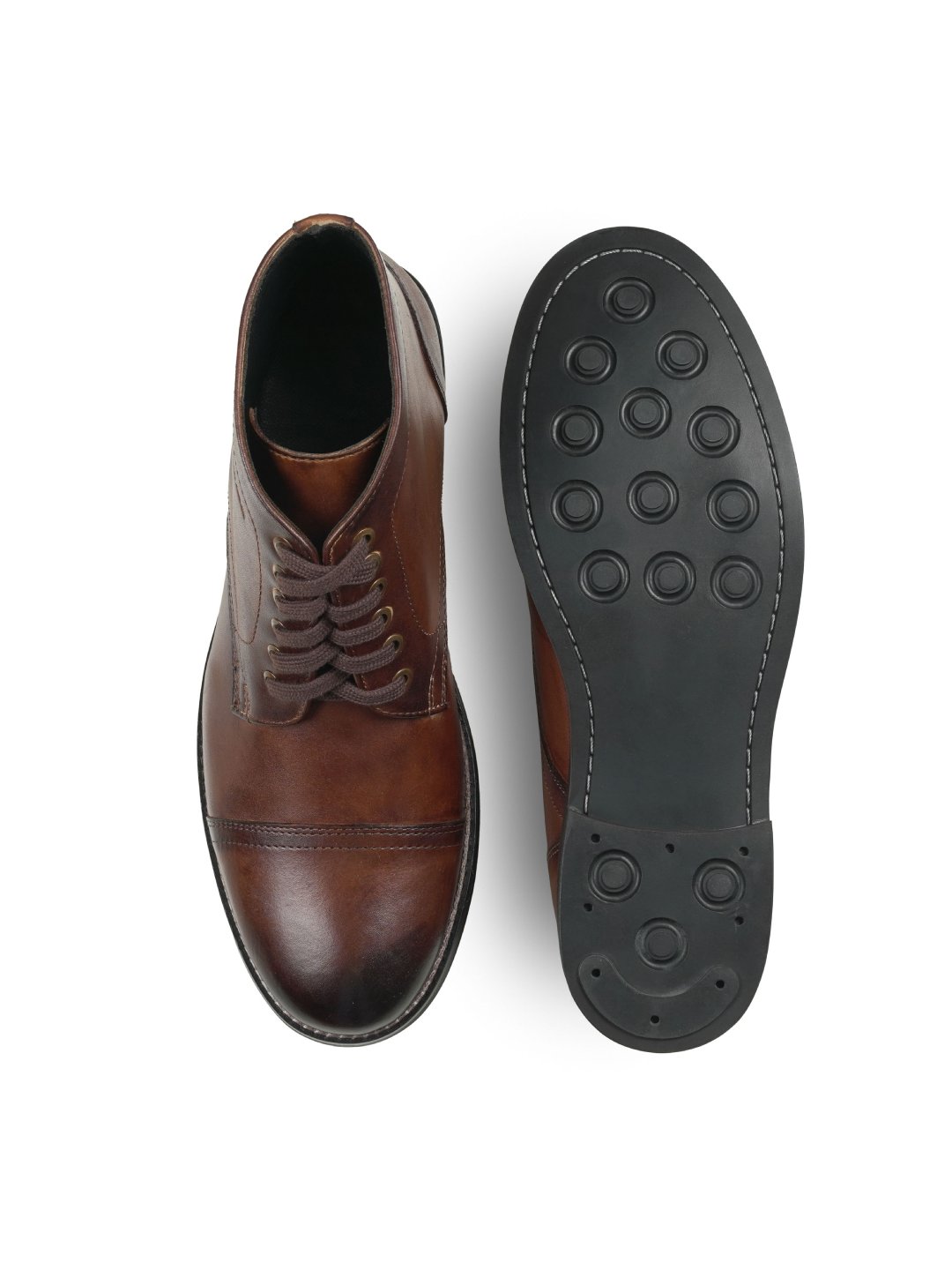 Vintage Brown Luxury Leather Boots leather shoes for men Rapawalk