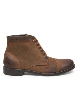 Vintage Mocha Luxury Leather Boots main shoe image