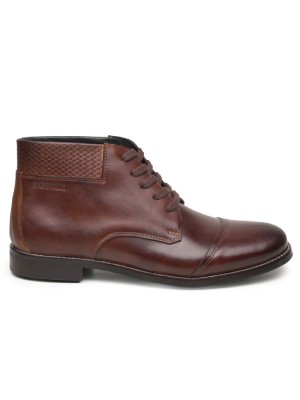 Vintage Brown Luxury Leather Boots main shoe image