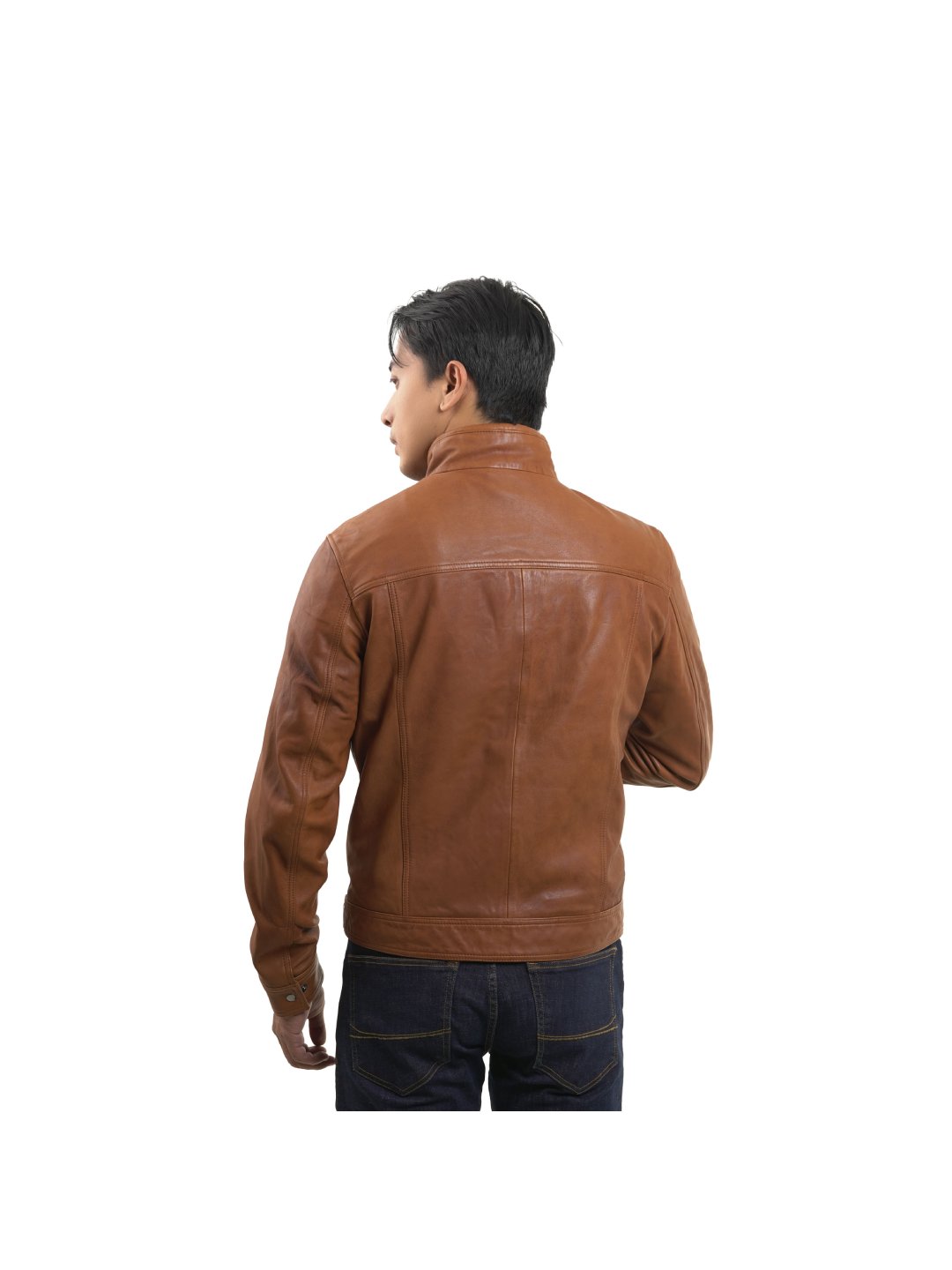 Vintage Tan Retro Bomber Leather Jacket leather shoes for men | Rapawalk