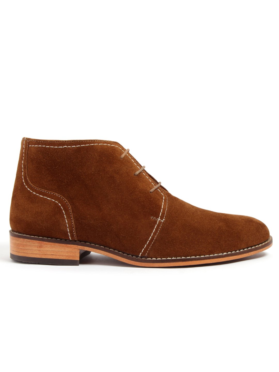 Tan suede top chukka boots
