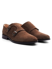 Brown Premium Double Strap Monk alternate shoe image