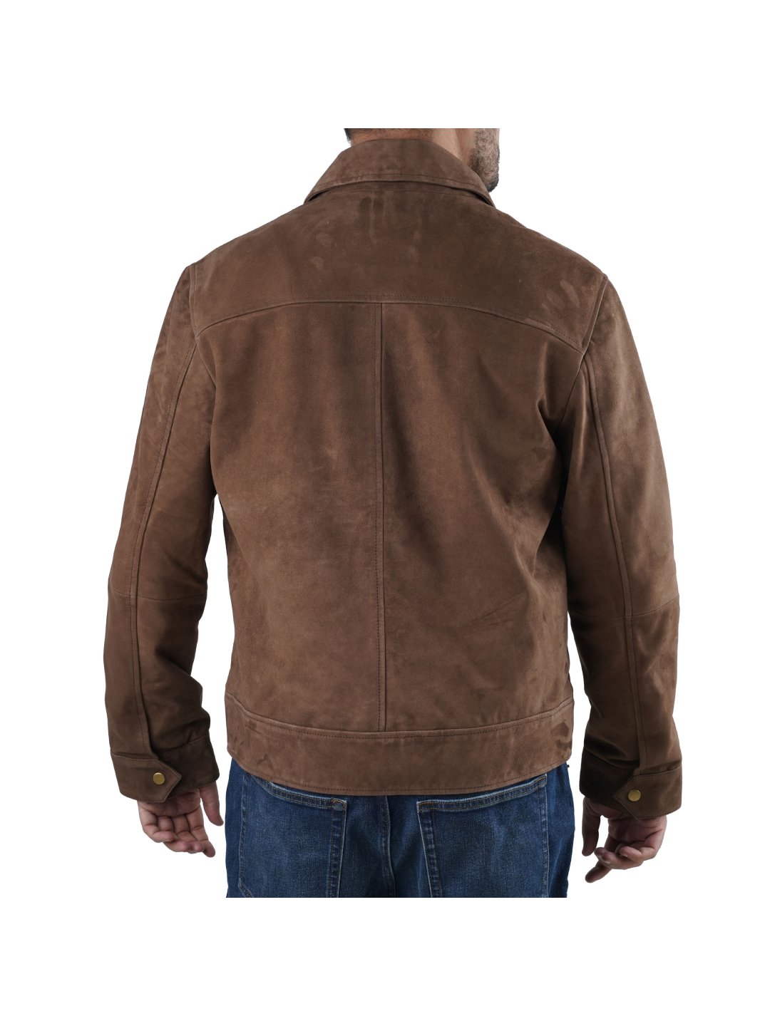 Brown Classic Suede Leather Jacket1