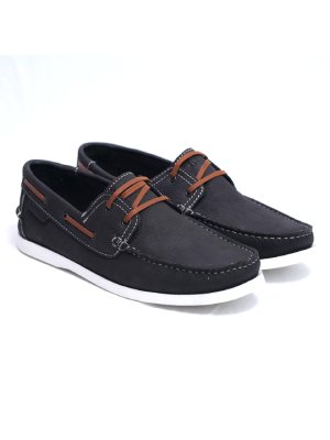 Black Premium Derby Nubuck Boat alternate shoe image