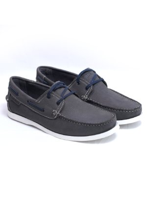 Gray Premium Derby Nubuck Boat alternate shoe image