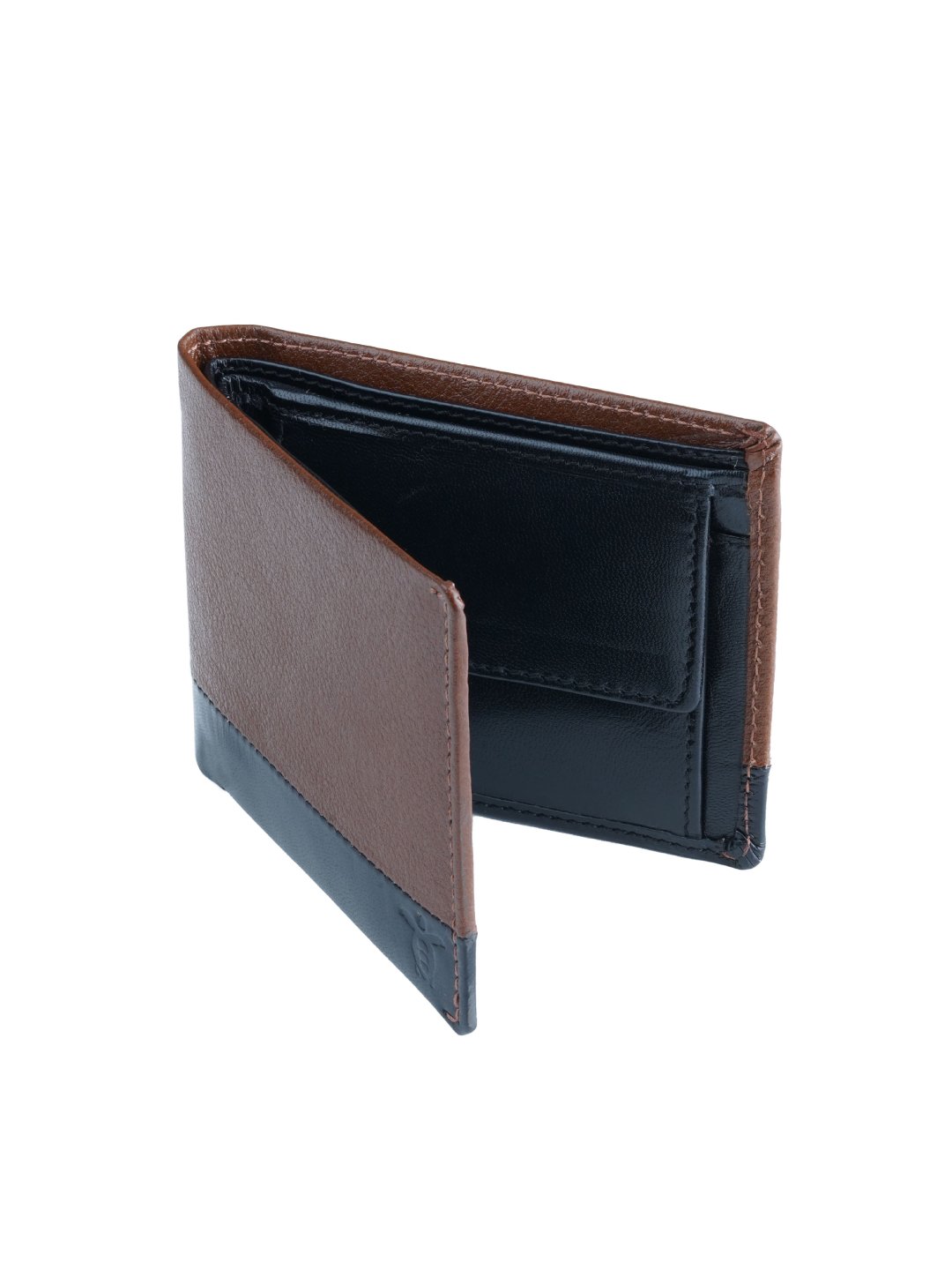 Brown and Black Stylish Bifold Wallet for men Rapawalk