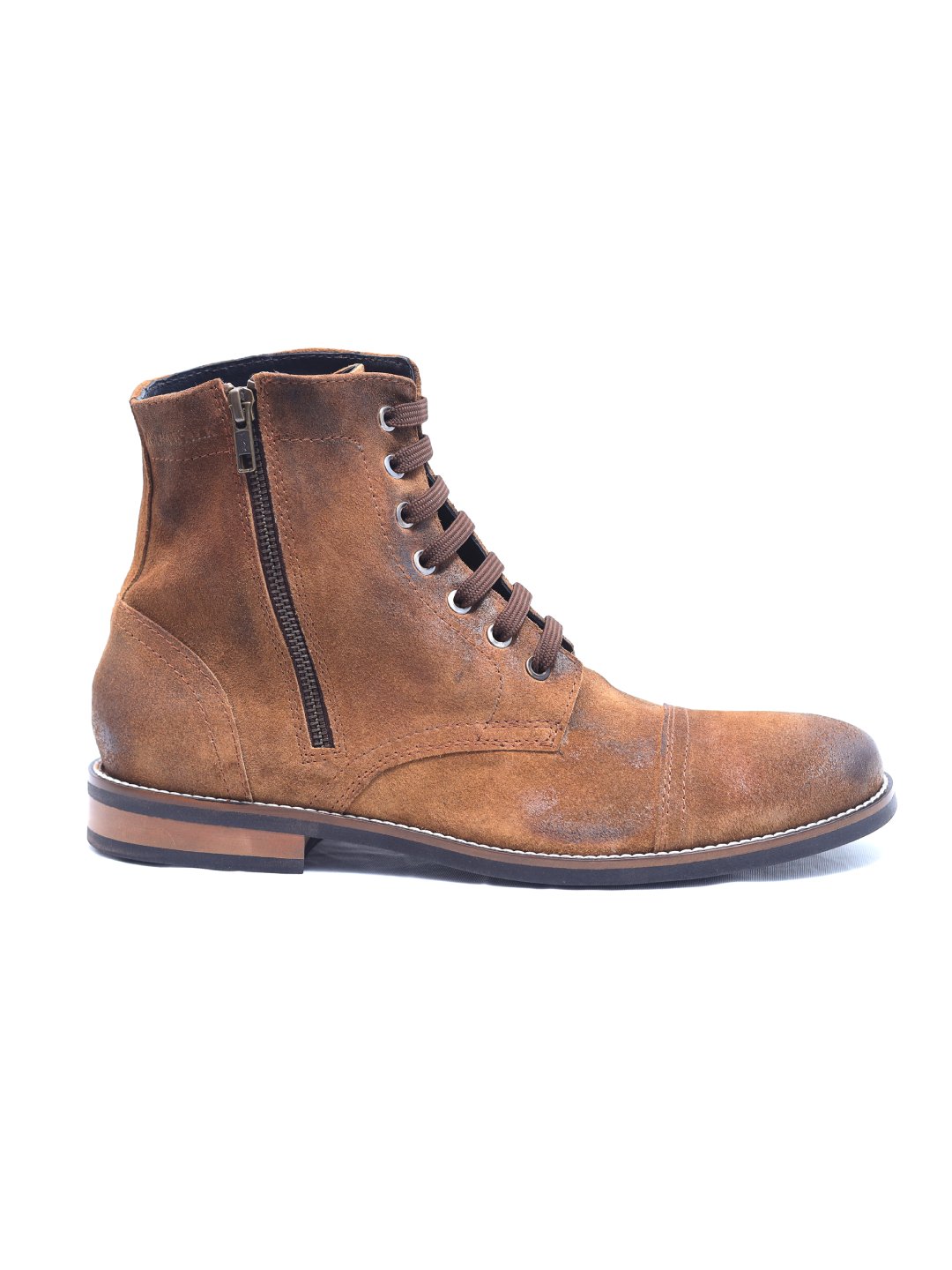 Mens suede side zip boots best sale