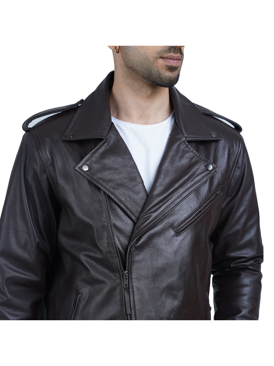 Brown Iconic Double Rider Leather Jacket