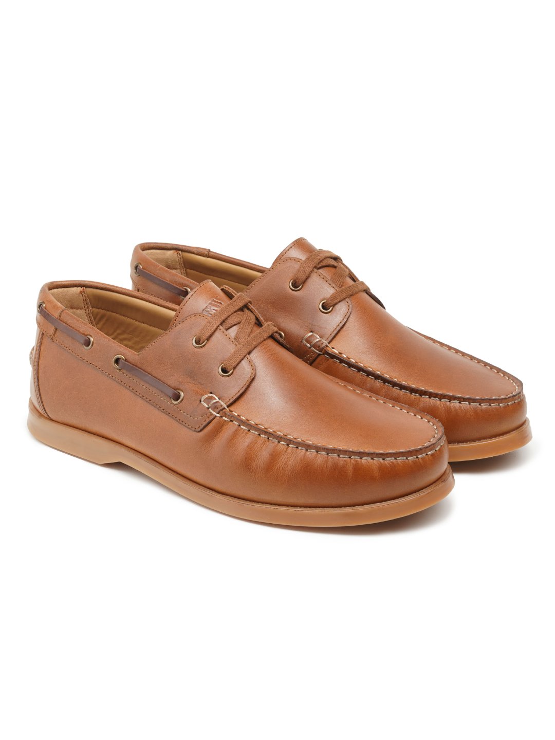 Tan Premium Classic Derby Boat for men Rapawalk - Main Image