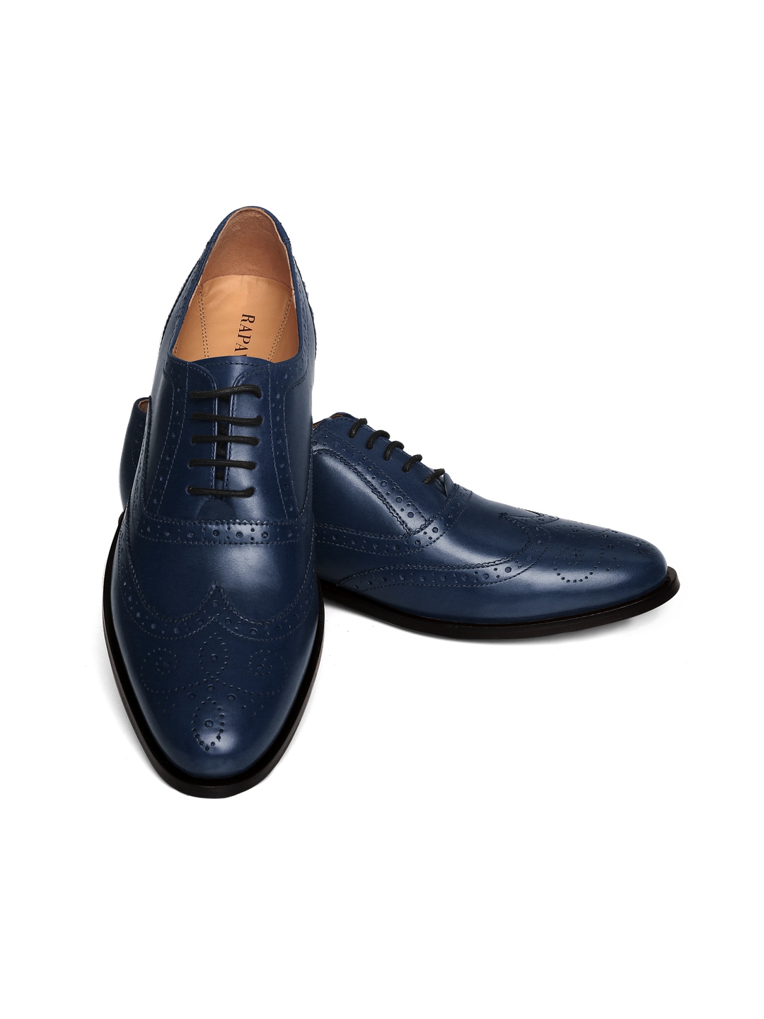 Dark Blue Premium Full Brogue Oxford for men Rapawalk