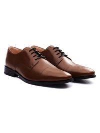 Coffee Brown Premium Toecap Derby alternate shoe image